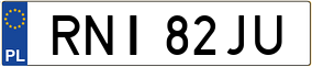 Trailer License Plate